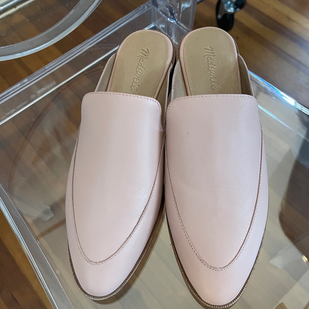 MADEWELL - Pink Loafer Slides -Very good condition